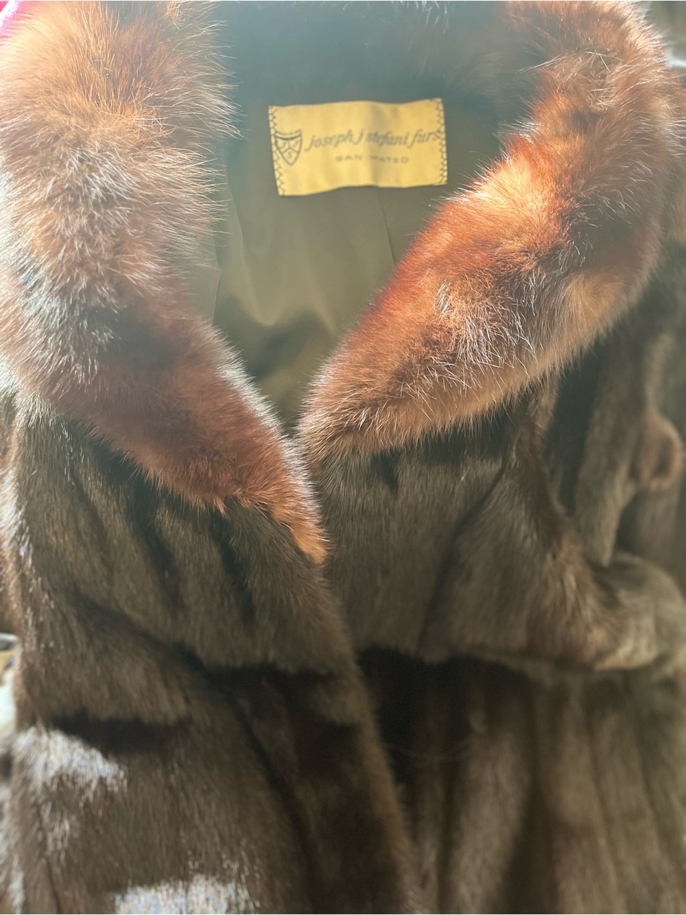Brown Mink Trench Coat